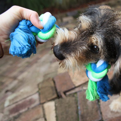 Twisted Rope Knot Bone Dog Toy
