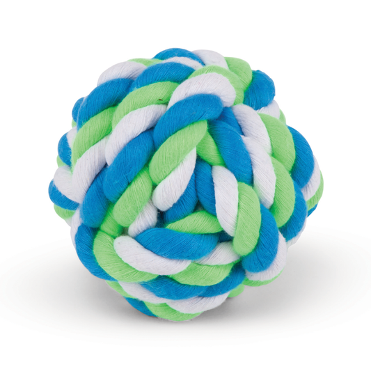 Twisted Rope Knot Ball Dog Toy