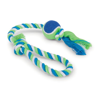 Twisted Rope Sling Tennis Ball Dog Toy