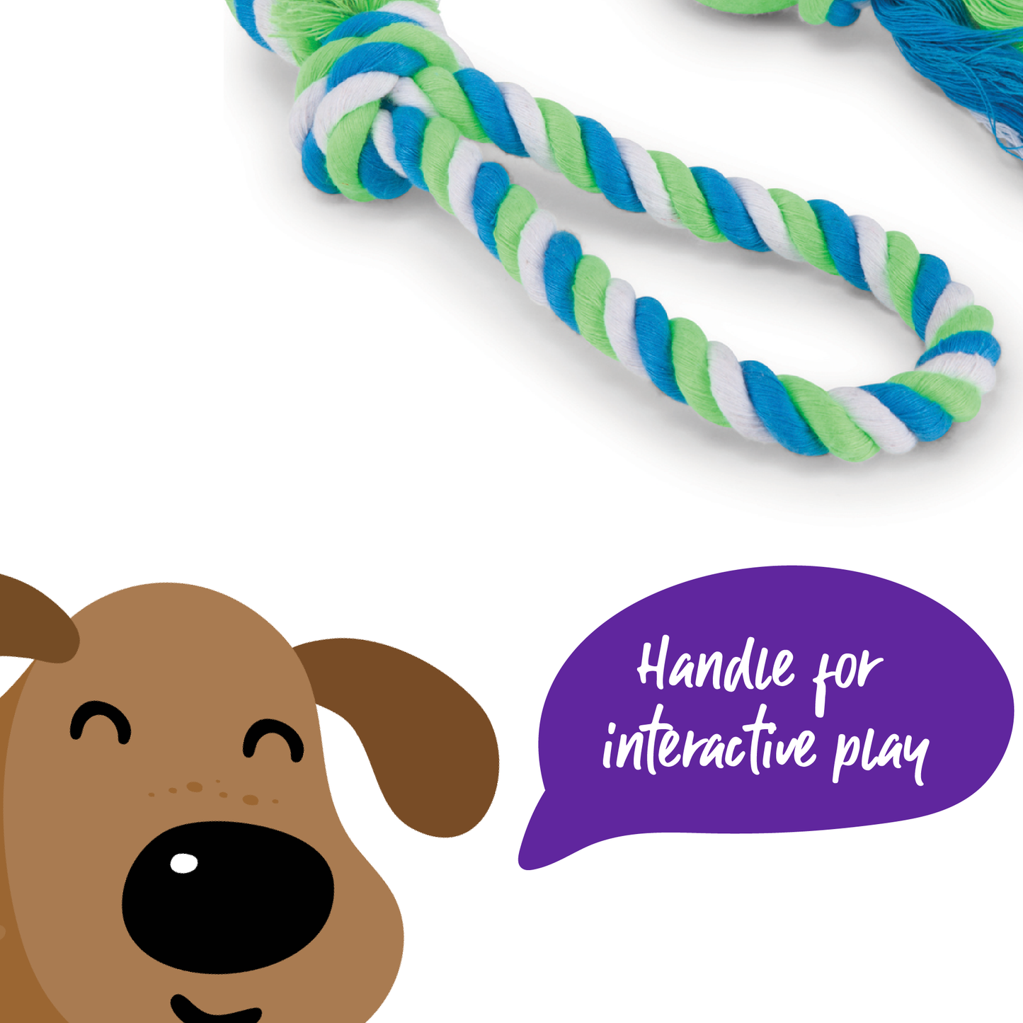 Twisted Rope Sling Tennis Ball Dog Toy