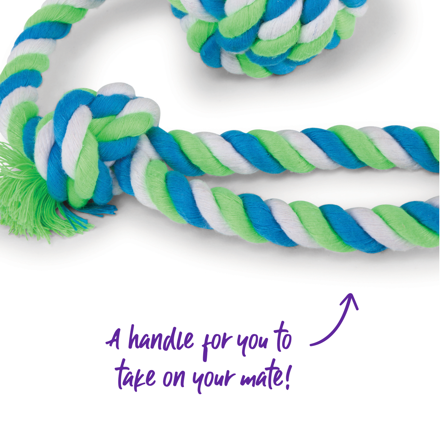 Twisted Rope Sling Knot Ball Dog Toy