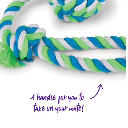 Twisted Rope Sling Knot Ball Dog Toy