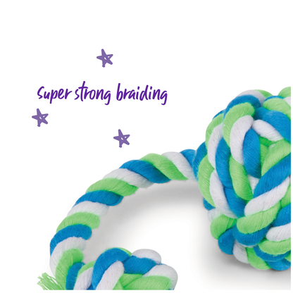 Twisted Rope Sling Knot Ball Dog Toy