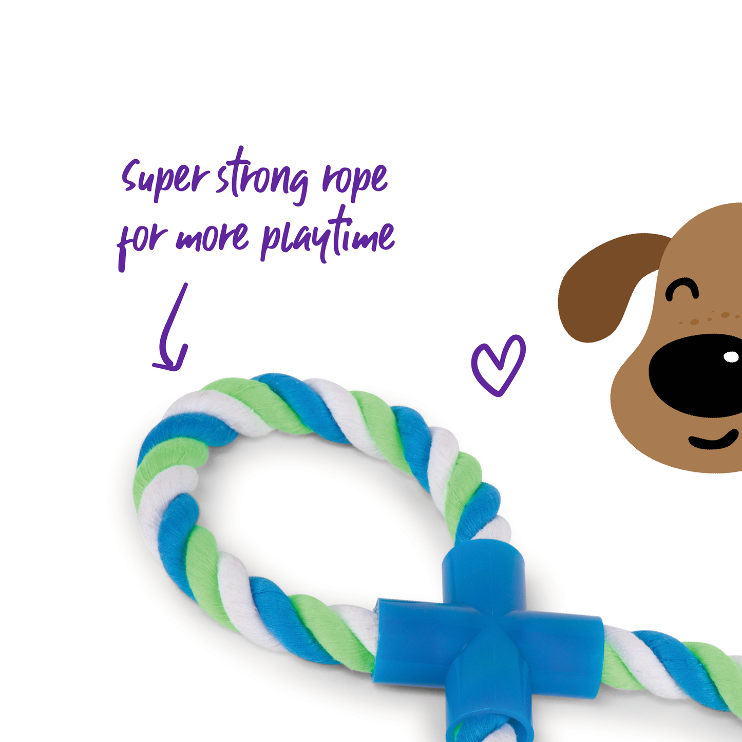 Twisted Rope Figure 8 Tug Dog Toy