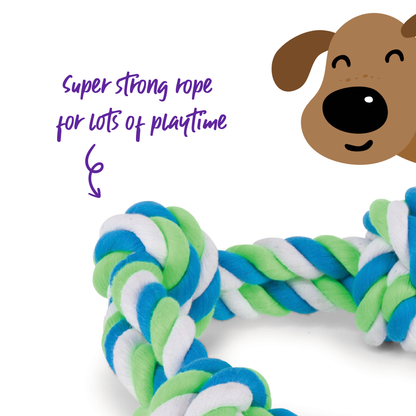 Twisted Rope 3 Knot Tug Dog Toy - XL