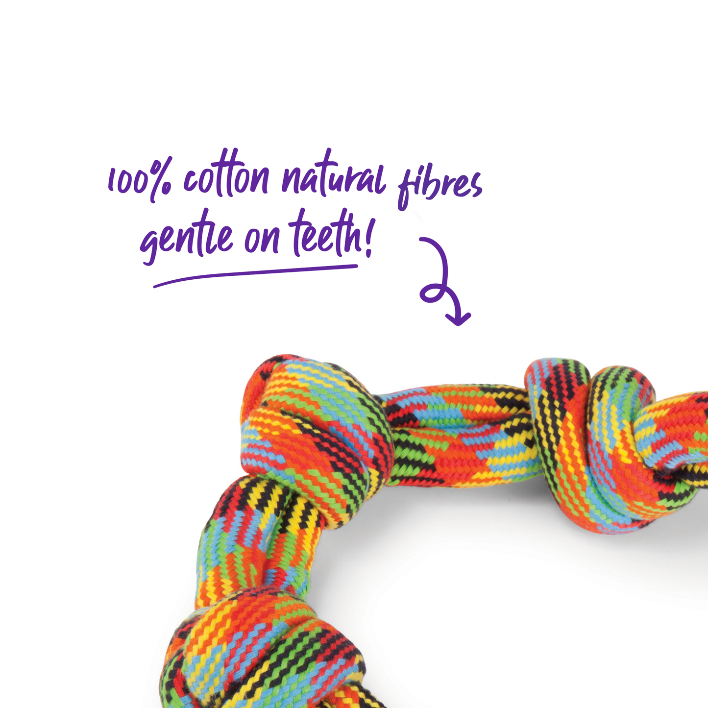 Braided Rope 3 Knot Tug - XL - Dog Toy