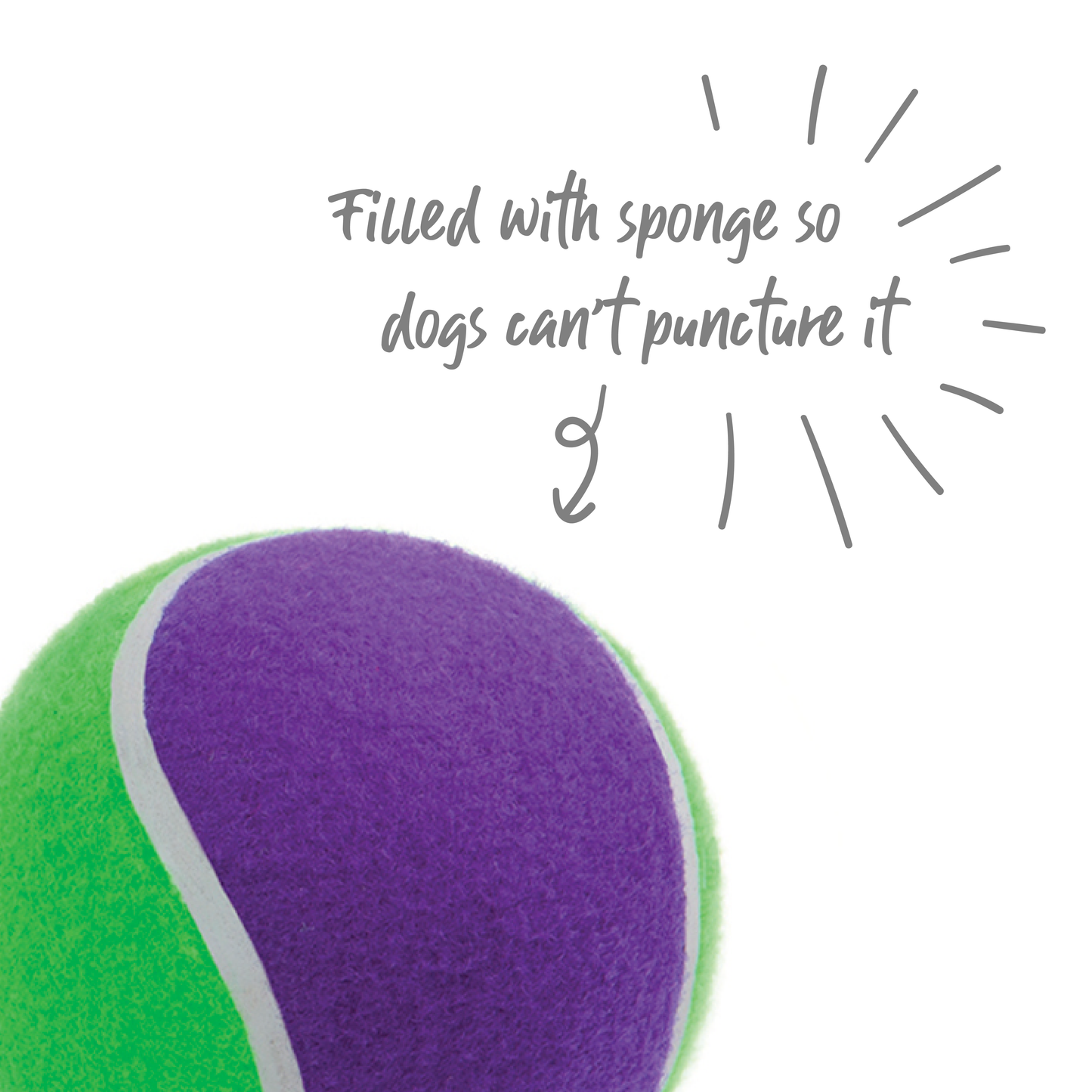 Puncture Proof Tennis Ball Dog Toy