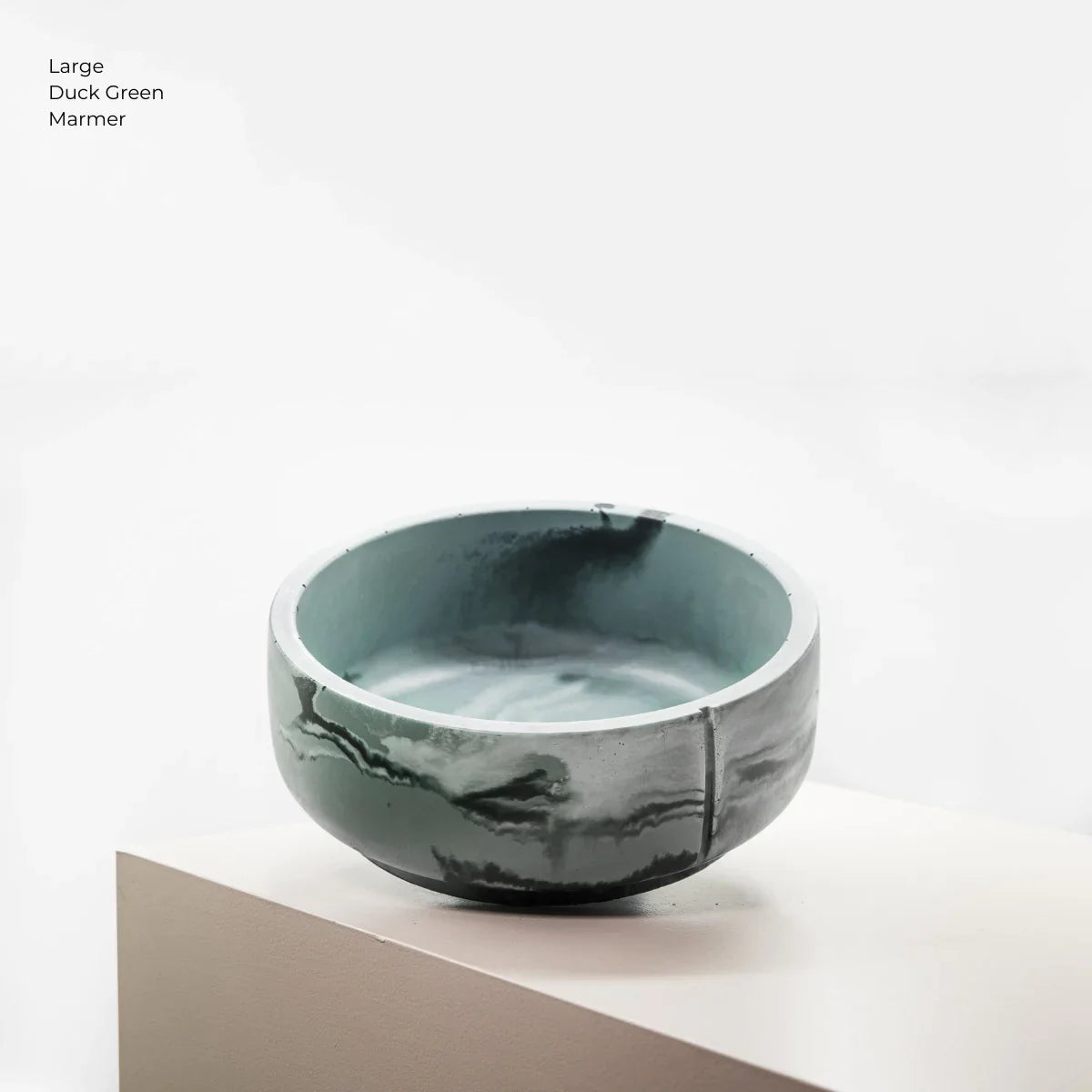 Classic Feeder Bowl - Duck Green Marble