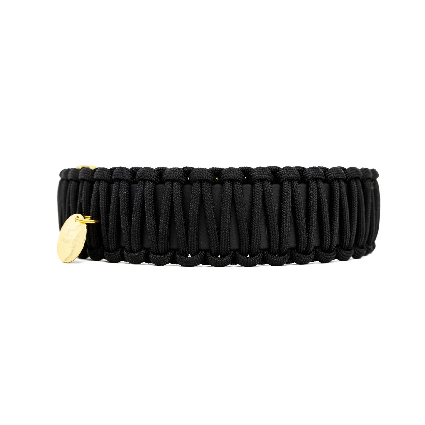 Black Biothane Paracord Collar