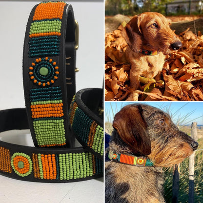 Beaded Dog Collar - Lucy