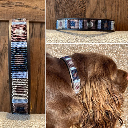 Beaded Dog Collar - Skye