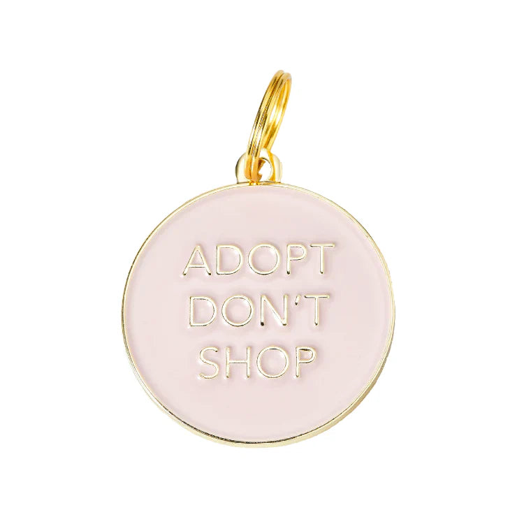 Adopt Don't Shop Dog Tag - Pink