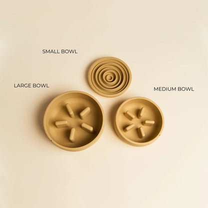 Slow Feeder Bowl - Camel Brown