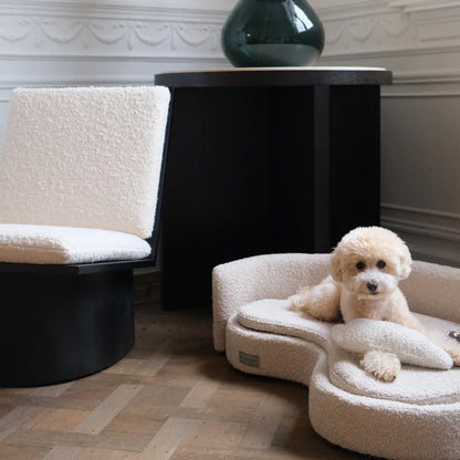 Bouclé Dog Lounge Bed