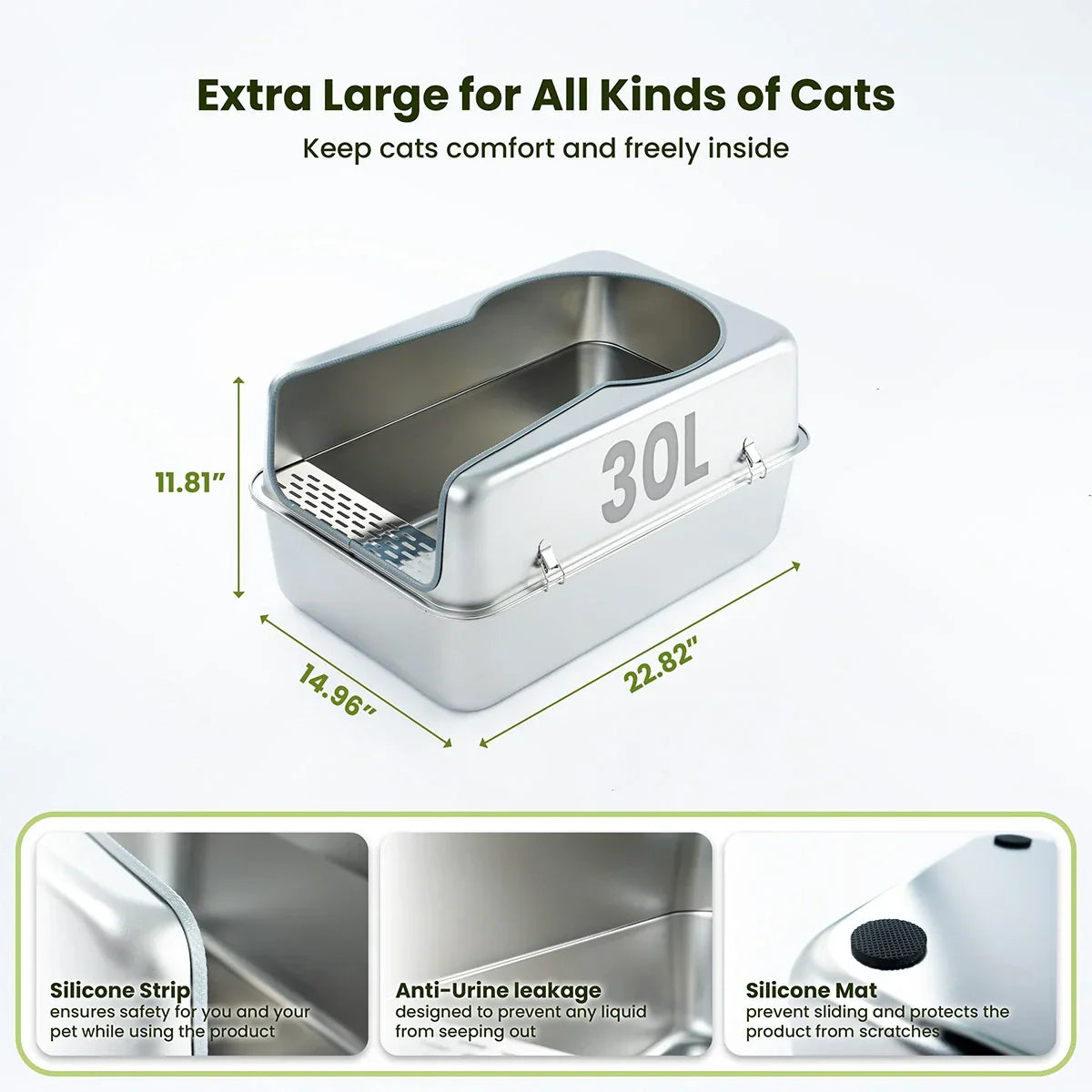 Stainless Steel Litter Box