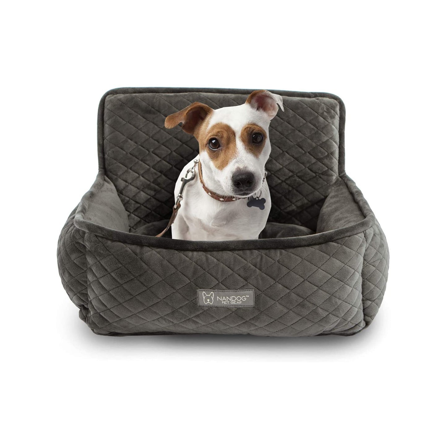 Quilted Car Seat - Dark Grey