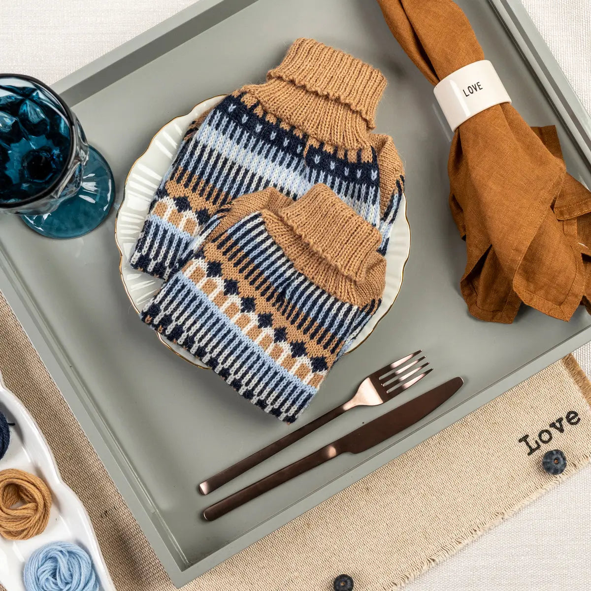 Ice Magic Navy Alpaca Sweater