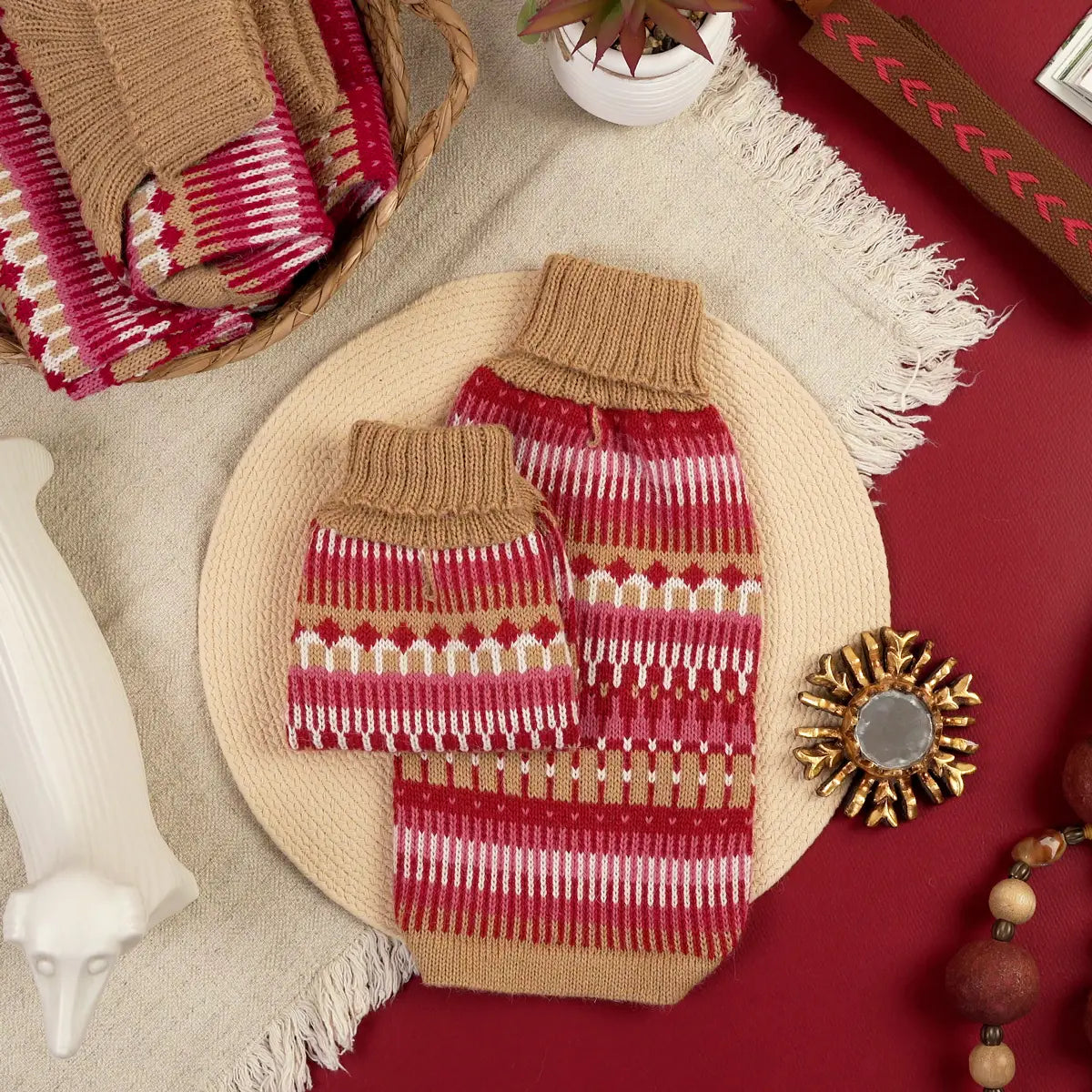 Ice Magic Cherry Alpaca Sweater