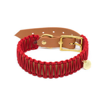 Cognac Red Biothane Paracord Collar