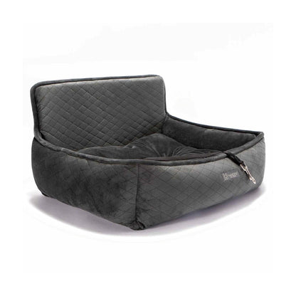 Quilted Car Seat - Dark Grey