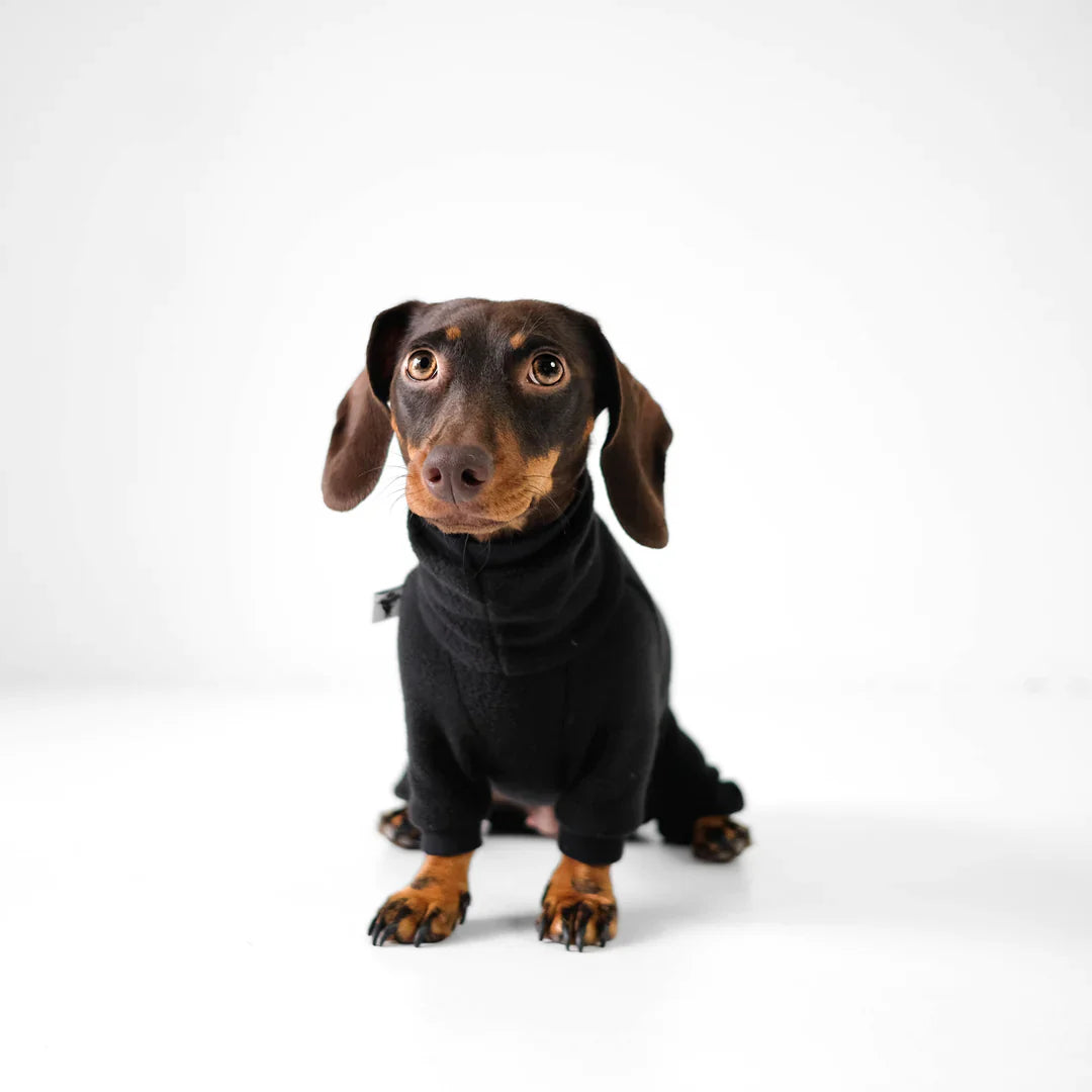 TECKEL Polar Fleece Overall - Black