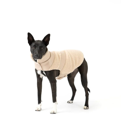 Fab Ski Faux Leather Shearling Coat - Tan