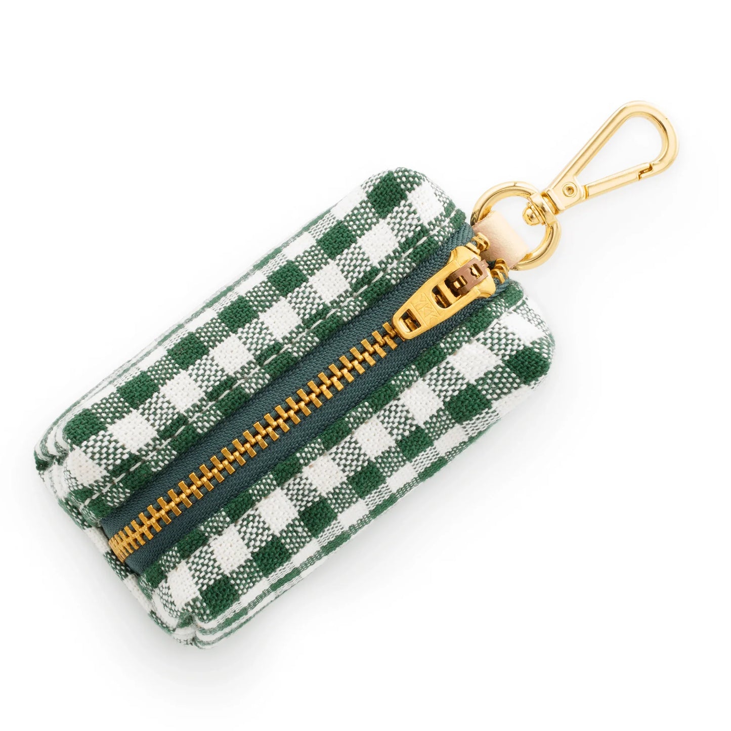 Evergreen Gingham Waste Bag Dispenser