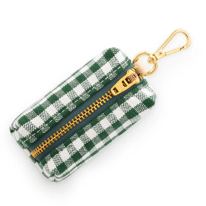 Evergreen Gingham Waste Bag Dispenser