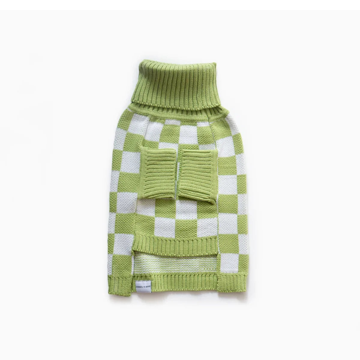 Checkerboard Sweater - Green