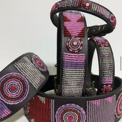 Beaded Dog Collar - Lily