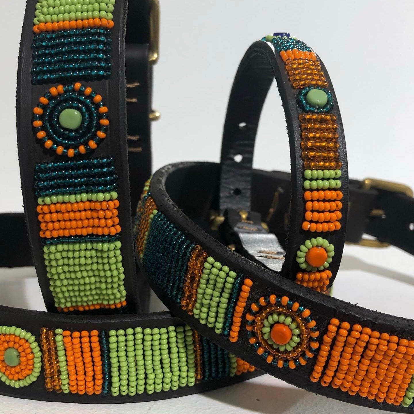 Beaded Dog Collar - Lucy