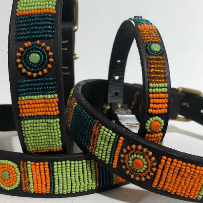 Beaded Dog Collar - Lucy