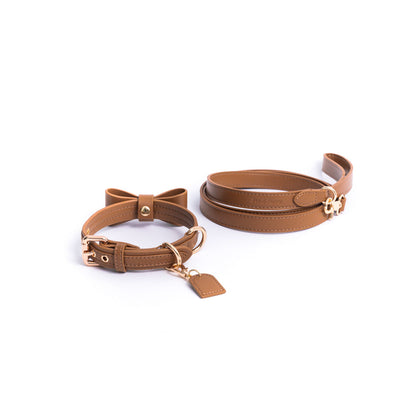 Caramel Latte - Vegan Leather Collar