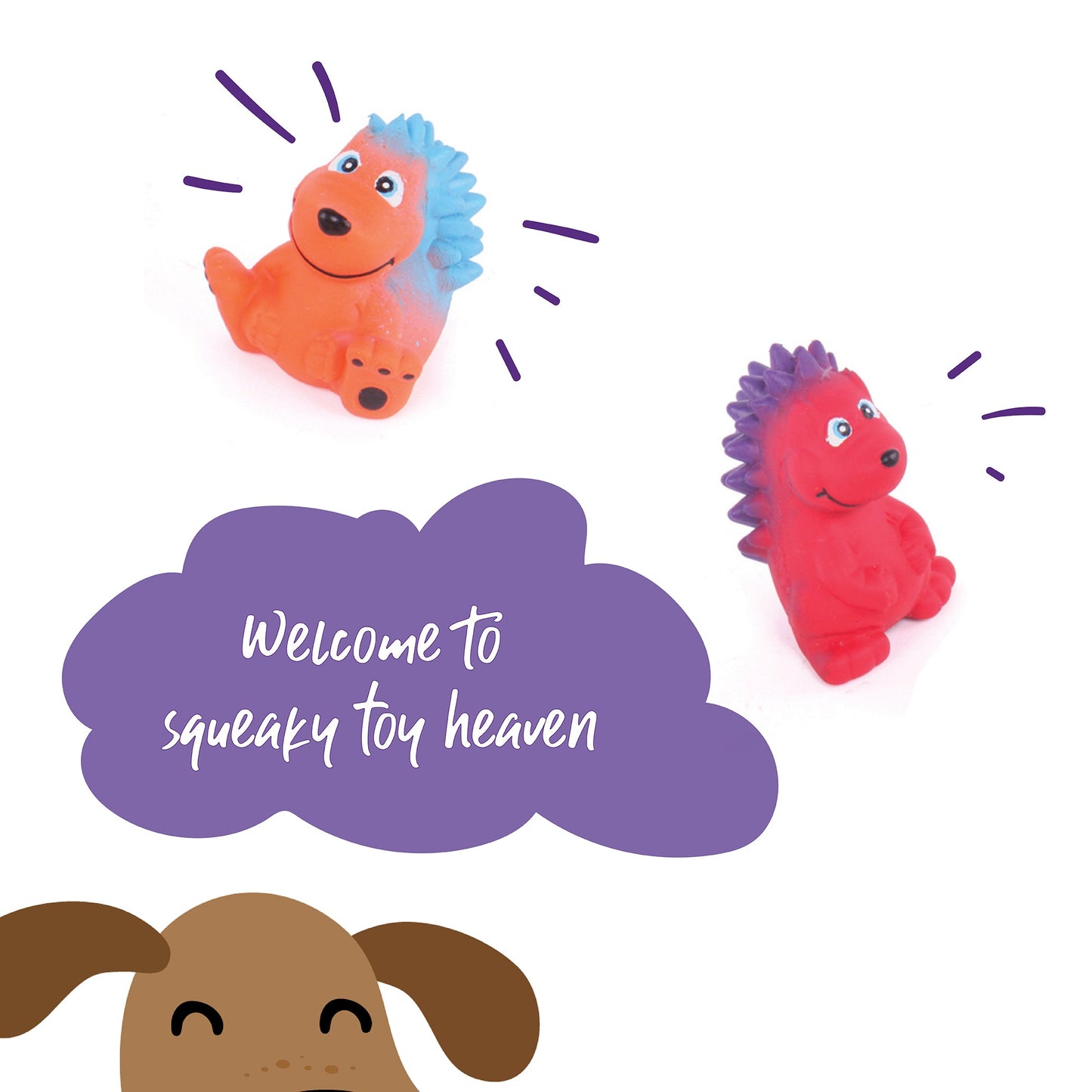 Sneaky Minis Squeaky Dog Toys (1pc)