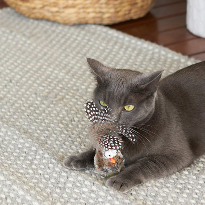 Eco-Friendly Wobble Bird cat toy with recycled materials