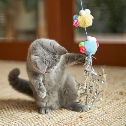 Butterfly High Chase & Play Wand with catnip