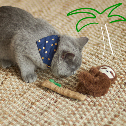 Jungle Sloth with catnip and silvervine
