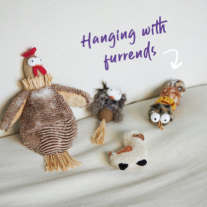 Velcro Worm with catnip and velcro balls