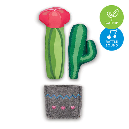 Cactus Garden cat toy w/ catnip