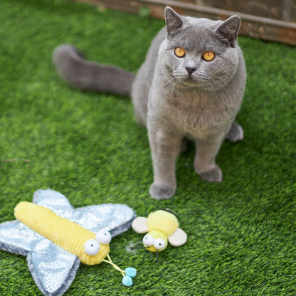 Noisy Busy Bee with sound chip and catnip