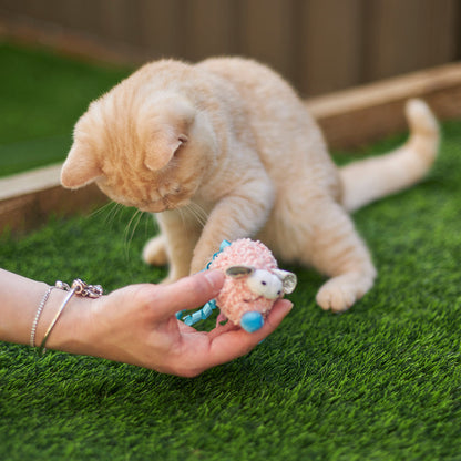 Pinky Mouse with sound chip and catnip