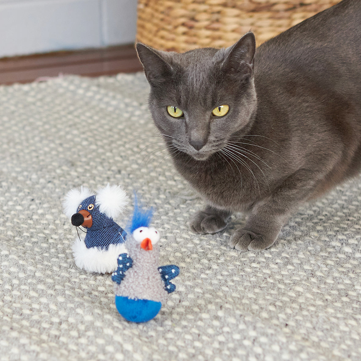 Wobble Duck cat toy