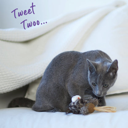 Hooty Owl Cat toy w/ Catnip