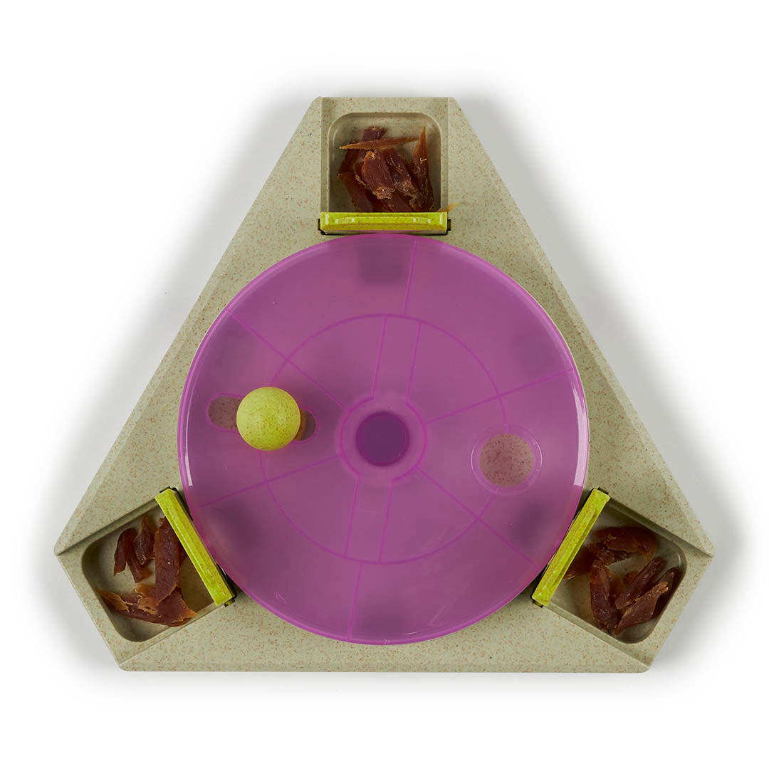 Triangle Turn Interactive Puzzle Play Cat Toy