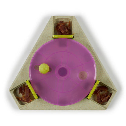 Triangle Turn Interactive Puzzle Play Cat Toy