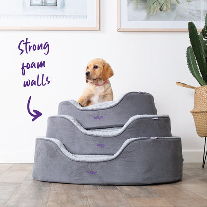 Manhattan Bed - Grey & White - Cat