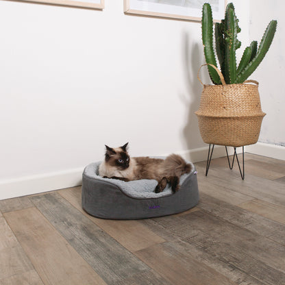 Manhattan Bed - Grey & White - Cat