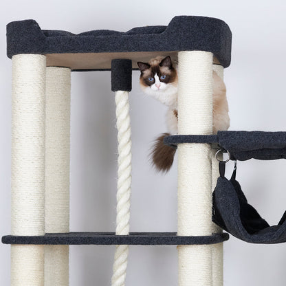 Kitty Climb Playground - Grey Carpet