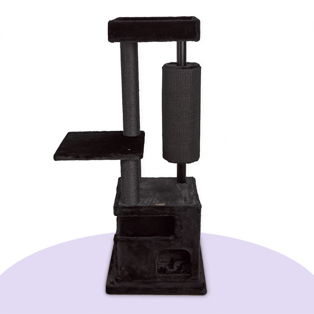 Kitty Scratch Barrel Tree - Black
