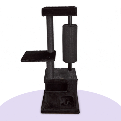 Kitty Scratch Barrel Tree - Black